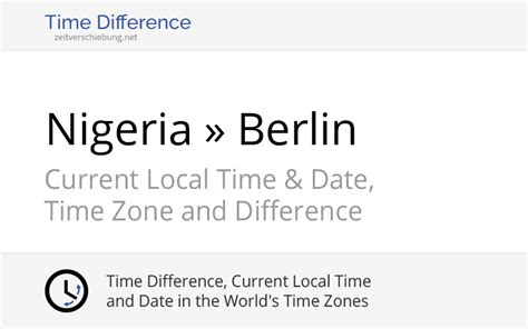 germany time difference with nigeria